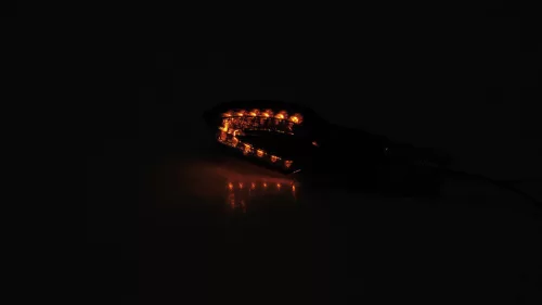 Semnalizator Highsider Vinci LED, corp negru, dispersor fumuriu, față și spate (pereche)