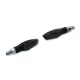 Semnalizator Highsider Nova LED, corp negru, dispersor fumuriu, față și spate (pereche)