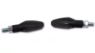 Semnalizator Highsider Nova LED, corp negru, dispersor fumuriu, față și spate (pereche)