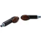 Semnalizator Highsider Cateye mini cu bec, corp carbon, dispersor fumuriu, față și spate (pereche)