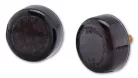 Semnalizator Highsider Micro Disc LED, corp negru, dispersor fumuriu, față și spate (pereche)
