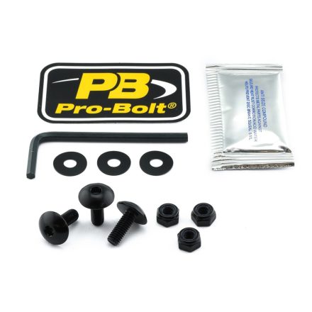 Pro Bolt Bolt Kit Lic Plate Black