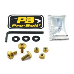 Pro Bolt Bolt Kit Lic Plate Gold