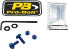 Pro Bolt Bolt Kit Lic Plate M6X16 Blue