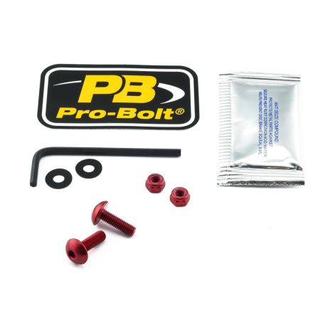 Pro Bolt Bolt Kit Lic Plate Red