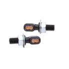 Semnalizator Highsider Vision-TS LED, corp negru, dispersor fumuriu, față și spate (pereche)