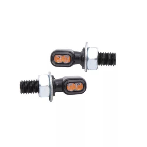 Semnalizator Highsider Vision-TS LED, corp negru, dispersor fumuriu, față și spate (pereche)