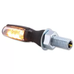   Semnalizator Highsider Spark LED, corp negru, dispersor transparent, față și spate (pereche)