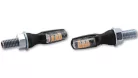 Semnalizator Highsider Spark LED, corp negru, dispersor transparent, față și spate (pereche)