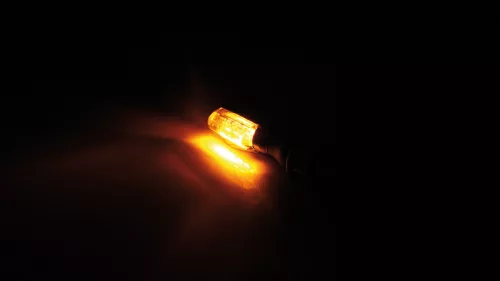 Semnalizator Highsider Spark LED, corp negru, dispersor transparent, față și spate (pereche)
