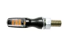 Semnalizator Highsider Spark LED, corp negru, dispersor transparent, față și spate (pereche)