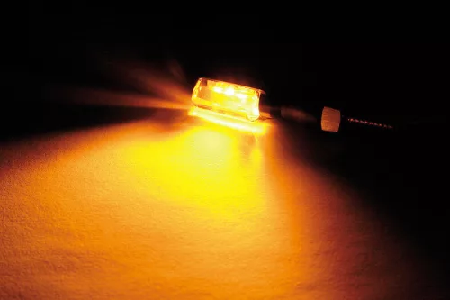 Semnalizator Highsider Spark LED, corp negru, dispersor transparent, față și spate (pereche)