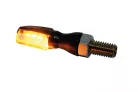 Semnalizator Highsider Spark LED, corp negru, dispersor transparent, față și spate (pereche)