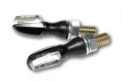 Semnalizator Highsider Spark LED, corp negru, dispersor transparent, față și spate (pereche)