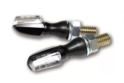 Semnalizator Highsider Spark LED, corp negru, dispersor transparent, față și spate (pereche)