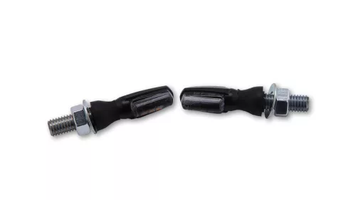 Semnalizator Highsider Spark LED, corp negru, dispersor fumuriu, față și spate (pereche)