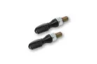 Semnalizator Highsider Spark LED, corp negru, dispersor fumuriu, față și spate (pereche)