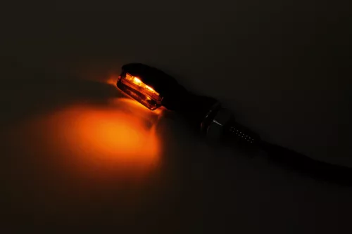 Semnalizator Highsider Spark LED, corp negru, dispersor fumuriu, față și spate (pereche)