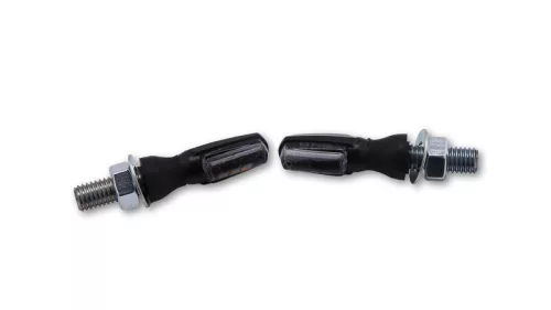 Semnalizator Highsider Spark LED cu lumină de poziție 2 în 1, negru/fumuriu, omologat E (pereche)