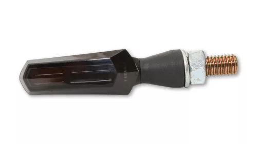 Semnalizator Highsider Scuro LED, corp negru, dispersor fumuriu, față și spate (pereche)