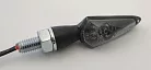 Semnalizator Highsider Stream LED, corp negru, dispersor fumuriu, față și spate (pereche)