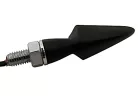 Semnalizator Highsider Stream LED, corp negru, dispersor fumuriu, față și spate (pereche)