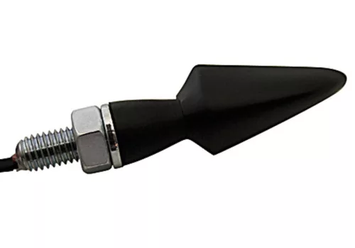 Semnalizator Highsider Stream LED, corp negru, dispersor fumuriu, față și spate (pereche)