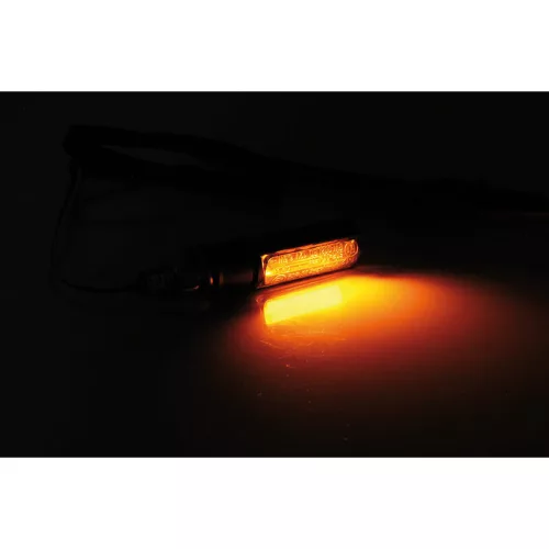 Semnalizator Highsider Conero Black Edition LED, negru mat, dispersor fumuriu (pereche)