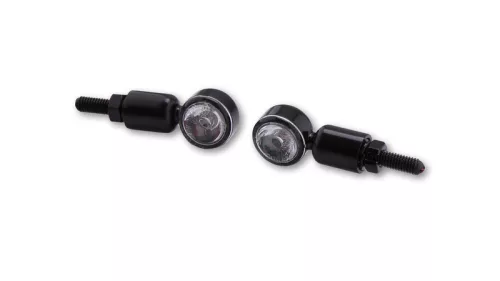 Semnalizator Highsider MC-1 LED, corp negru, dispersor transparent, față și spate (pereche)