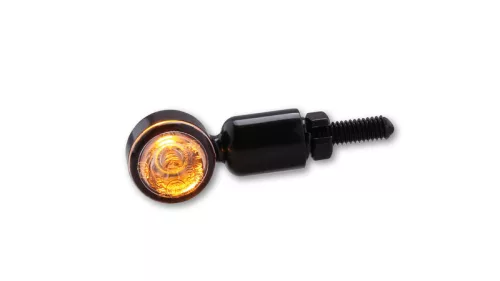 Semnalizator Highsider MC-1 LED, corp negru, dispersor transparent, față și spate (pereche)