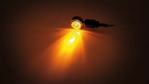 Semnalizator Highsider MC-1 LED, corp negru, dispersor transparent, față și spate (pereche)