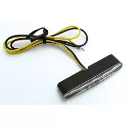   Semnalizator Highsider Stripe modul LED, corp negru, dispersor transparent, față și spate (pereche)