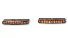 Semnalizator Highsider Stripe modul LED, corp negru, dispersor transparent, față și spate (pereche)