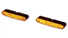 Semnalizator Highsider Stripe modul LED, corp negru, dispersor transparent, față și spate (pereche)