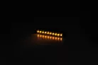 Semnalizator Highsider Stripe-Run modul LED secvențial, corp negru, dispersor fumuriu, față și spate (pereche)