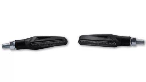 Semnalizator Highsider Stix LED, corp negru, dispersor transparent, față și spate (pereche)