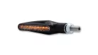 Semnalizator Highsider Stix LED, corp negru, dispersor transparent, față și spate (pereche)