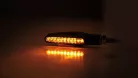 Semnalizator Highsider Stix LED, corp negru, dispersor transparent, față și spate (pereche)