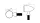 Semnalizator Highsider Stripe LED, corp negru, dispersor transparent, față (pereche)
