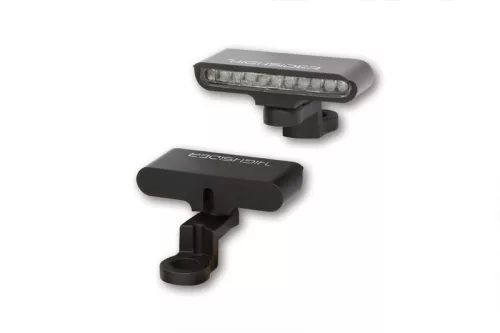 Semnalizator Highsider Stripe LED, corp negru, dispersor transparent, față (pereche)