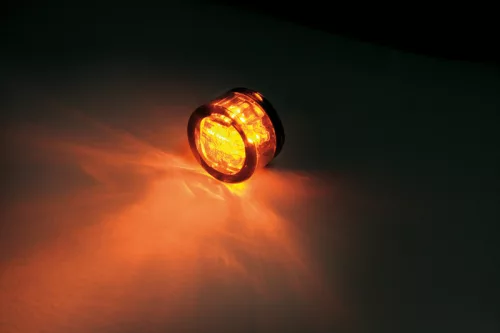 Semnalizator Highsider Micro Pin modul LED, dispersor fumuriu, spate (pereche)