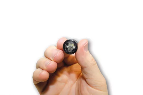 Semnalizator Highsider Micro Pin modul LED, dispersor fumuriu, spate (pereche)