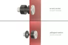 Semnalizator Highsider Apollo modul LED, corp negru, dispersor fumuriu, față și spate (pereche)