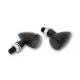 Semnalizator Highsider Montana Bullet LED, negru mat, dispersor fumuriu (pereche)