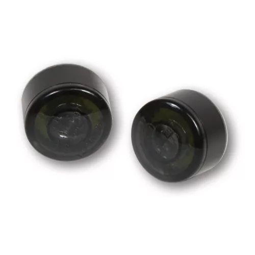 Semnalizator Highsider Apollo LED cu lumină de poziție 2 în 1, negru/fumuriu, omologat E (pereche)