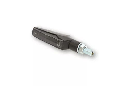 Semnalizator Highsider Fineline LED, corp negru, dispersor fumuriu, față și spate (pereche)
