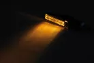 Semnalizator Highsider Fineline LED, corp negru, dispersor fumuriu, față și spate (pereche)