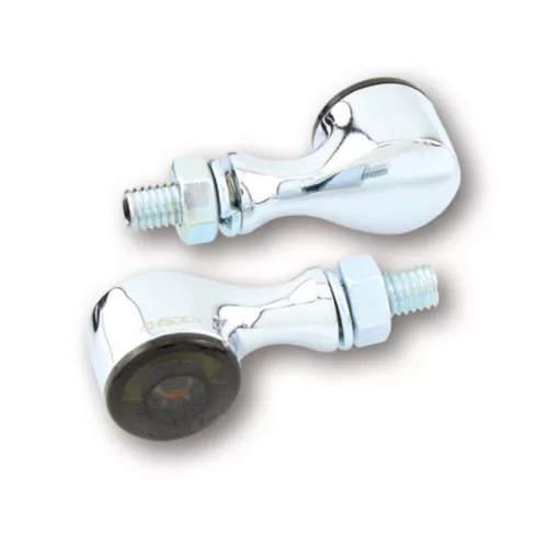 Semnalizator Highsider Apollo Classic LED, corp crom, dispersor fumuriu, față și spate (pereche)