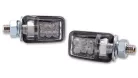 Semnalizator Highsider Picco LED, corp negru, dispersor transparent, spate (pereche)