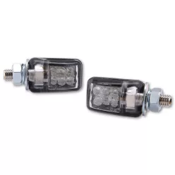   Semnalizator Highsider Picco LED, corp negru, dispersor transparent, spate (pereche)